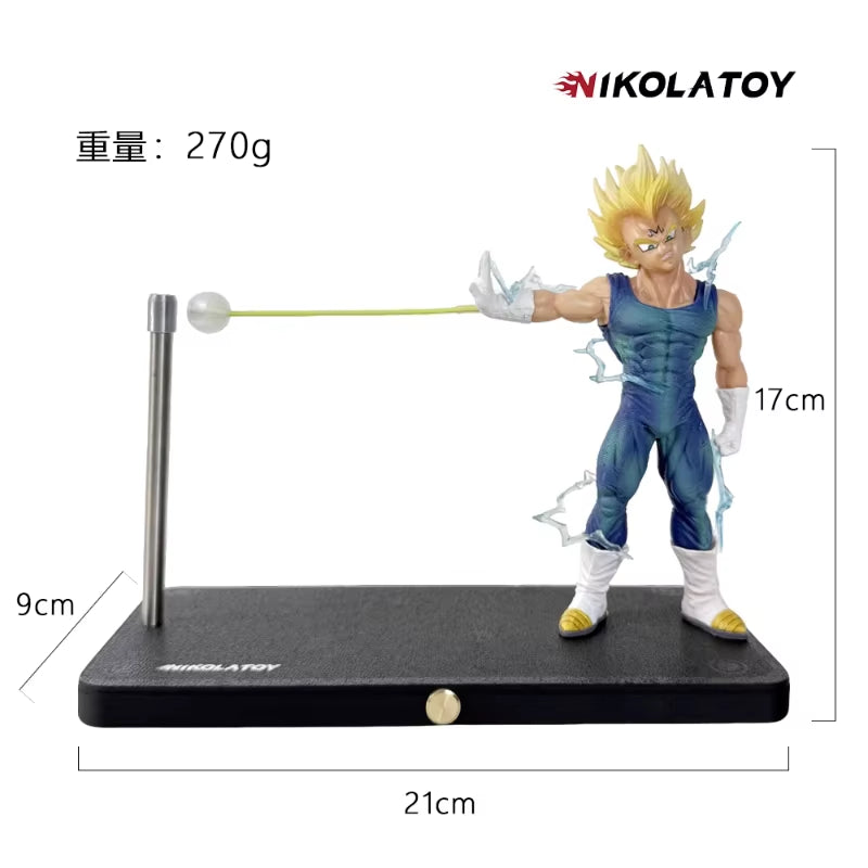 48 Hours Shipment NIKOLATOY Dragon Ball Magnetic Night Light Anime Peripheral Vegeta Super Saiyan Desktop Ornaments