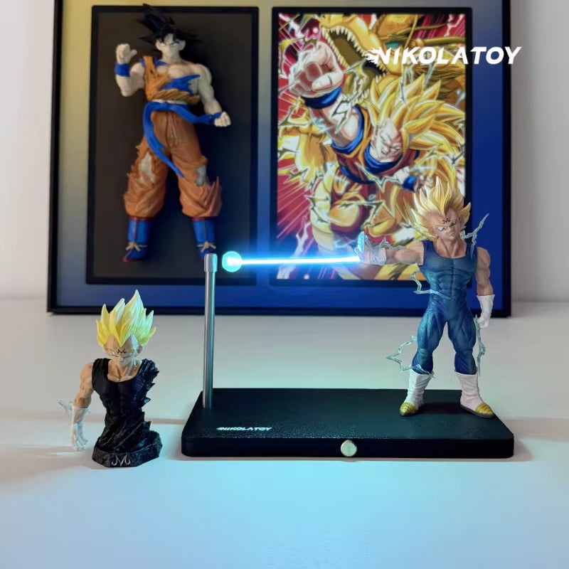 48 Hours Shipment NIKOLATOY Dragon Ball Magnetic Night Light Anime Peripheral Vegeta Super Saiyan Desktop Ornaments