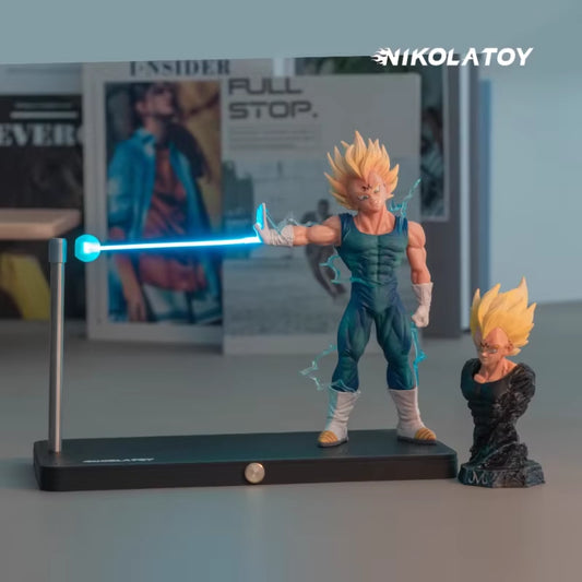 48 Hours Shipment NIKOLATOY Dragon Ball Magnetic Night Light Anime Peripheral Vegeta Super Saiyan Desktop Ornaments